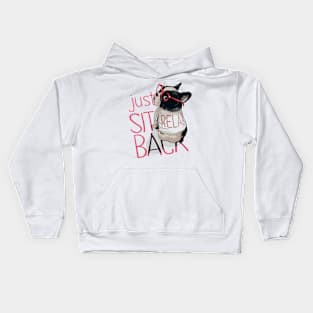 Pug Relaxing Kids Hoodie